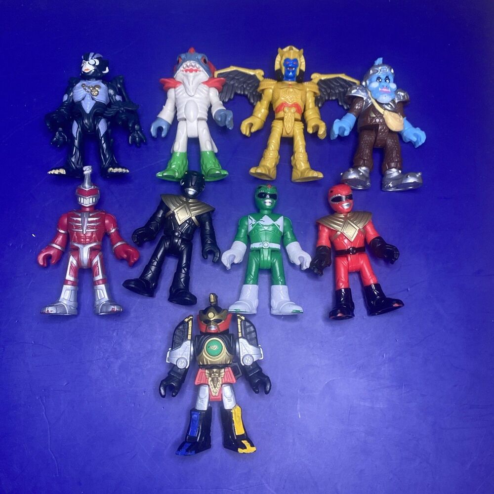 Imaginext Mighty Morphin Power Rangers Figures Fisher Price Lot Of 9